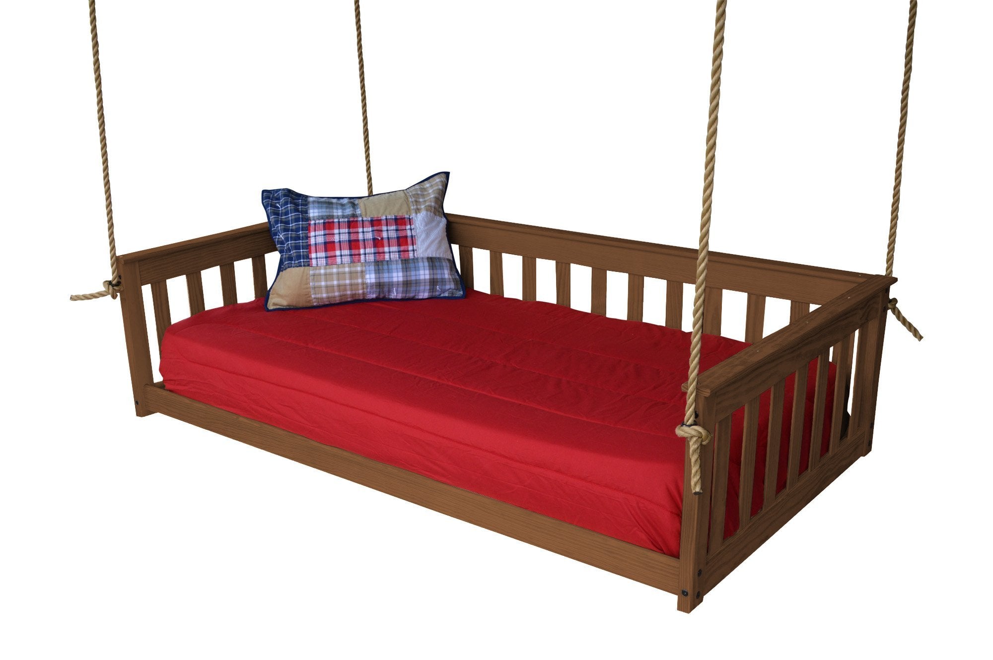 Buy the A & L Furniture Twin Mission Hanging Daybed with ...