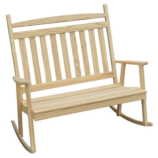 Buy The A L Furniture Yellow Pine Double Classic Porch Rocker