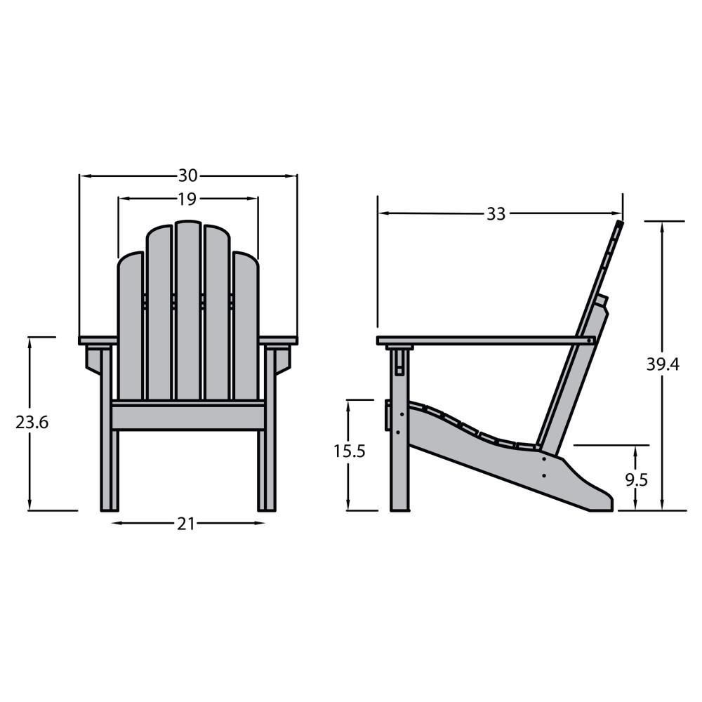 Adirondack Chair Classic чертеж