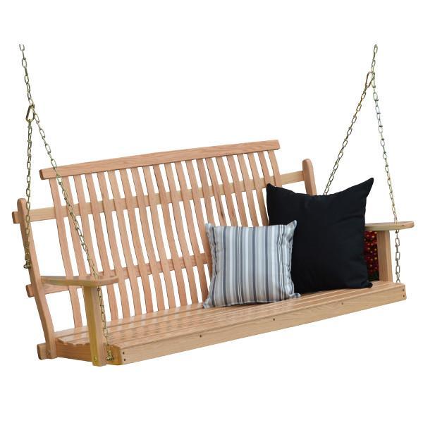 Bent Oak Porch Swing (Chains Included) by A & L Furniture - The ...