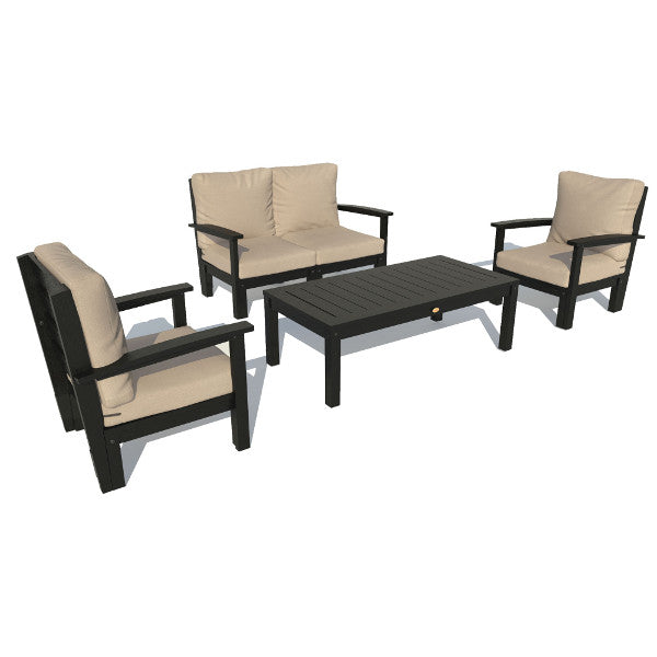 Bespoke Deep Seating Loveseat, Set of Chairs and Conversation Table