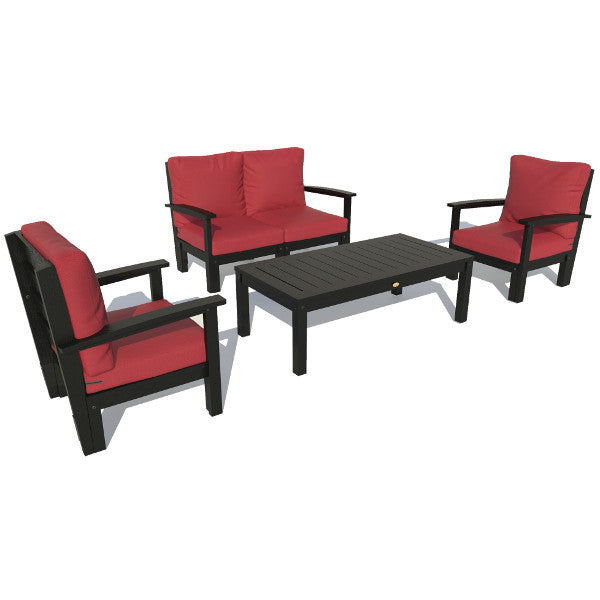 Bespoke Deep Seating Loveseat, Set of Chairs and Conversation Table