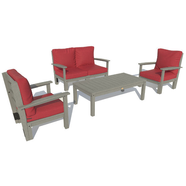 Bespoke Deep Seating Loveseat, Set of Chairs and Conversation Table