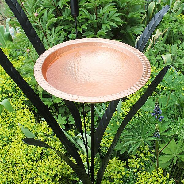 cattail bird bath