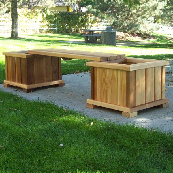 Cedar Planter/Bench Set Bench Set Unstained
