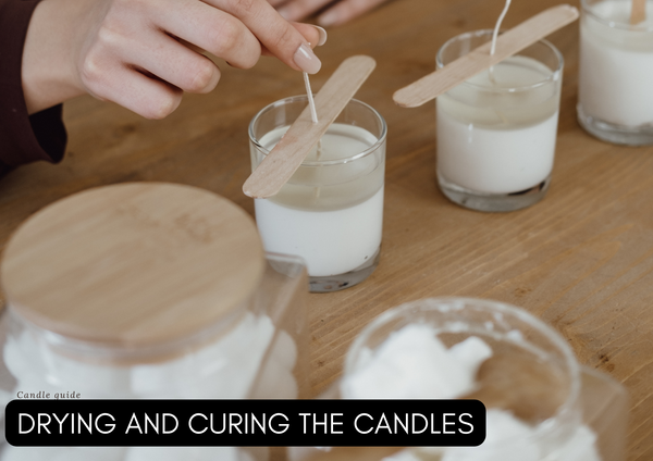 drying and curing soy wax candles