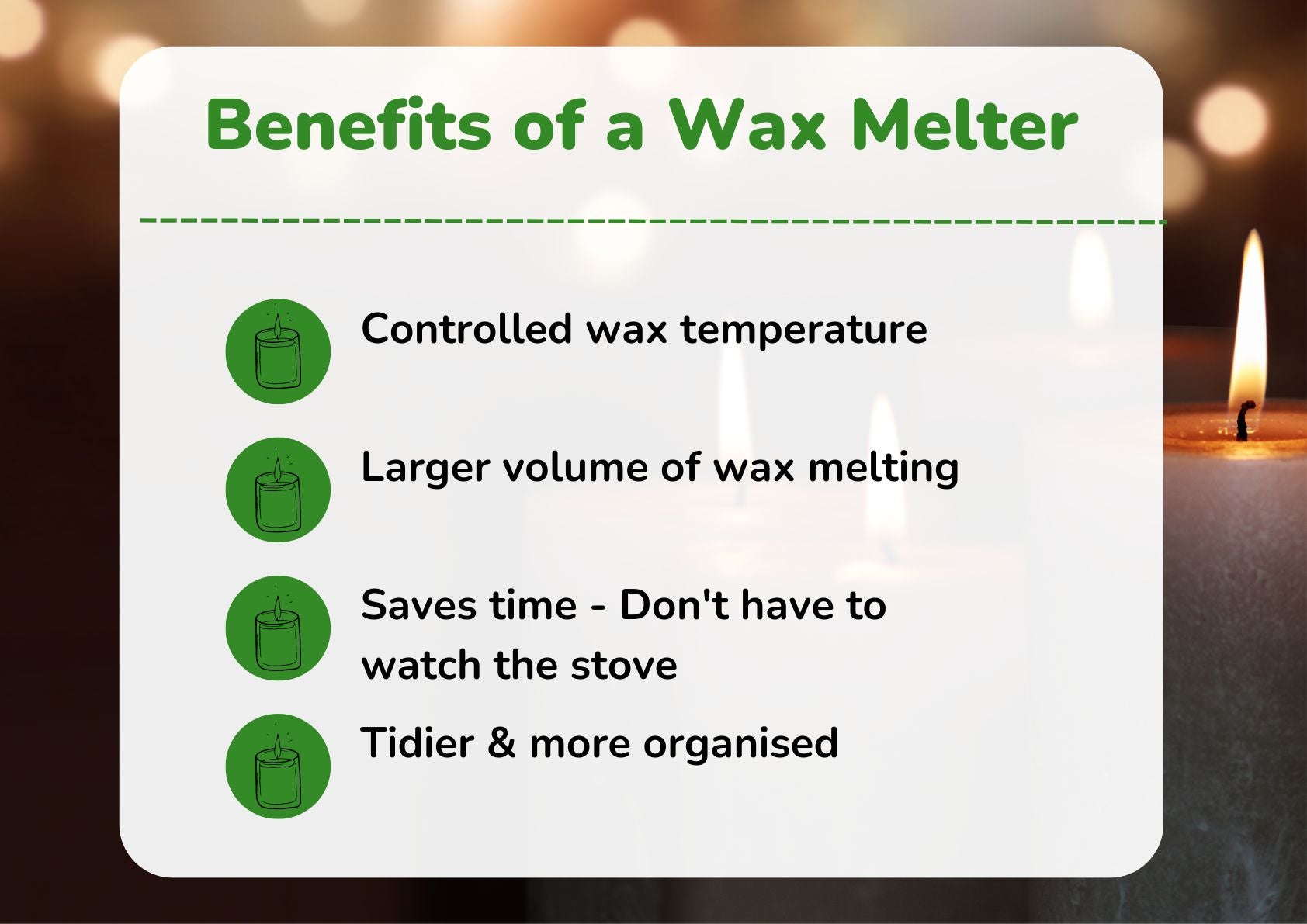 Dial Thermometer for Wax Melting Processes