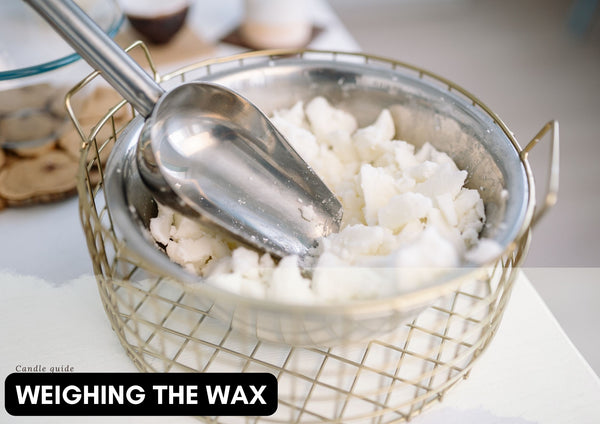 how to weigh soy wax