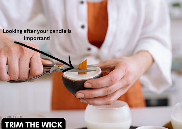 trim your candle wick