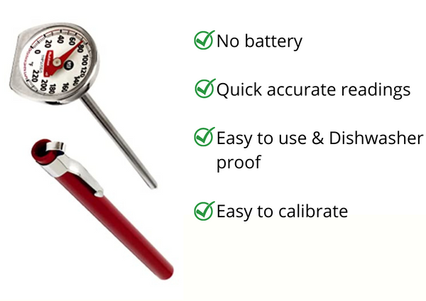 Thermometer for Candle Making - Candle Thermometer with Clip and  Easy-to-Read Temperature Zones for DIY Candle Making