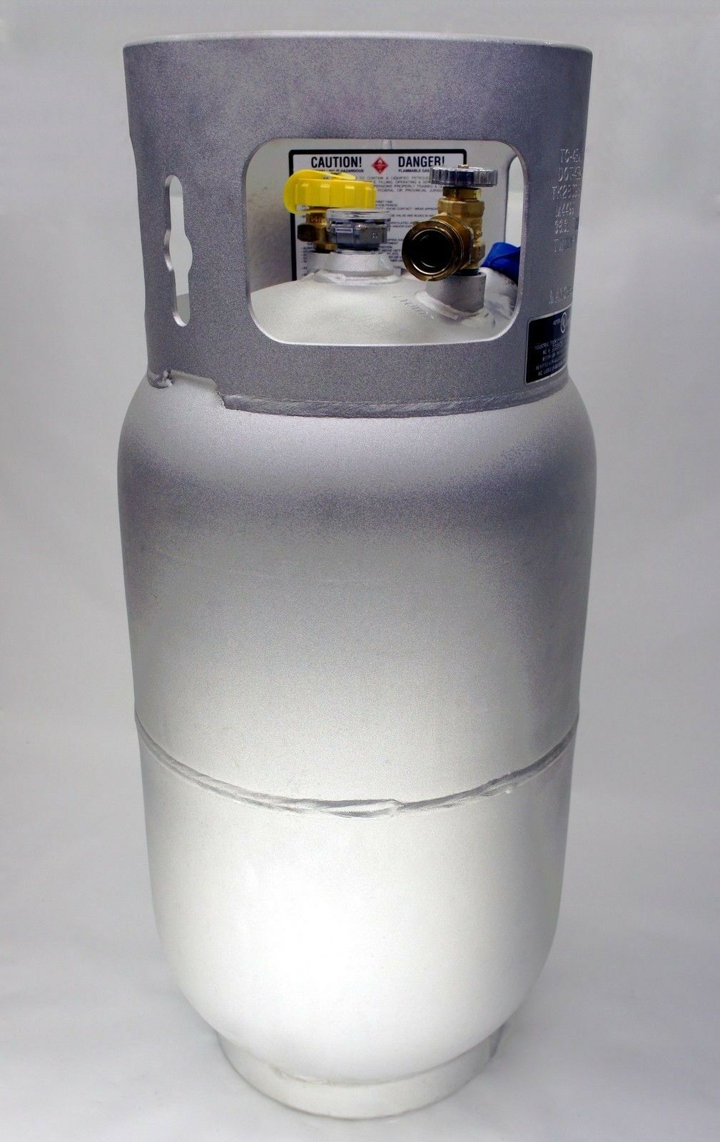 10 lbs, 2.3 Gallon Manchester Aluminum Propane Horizontal Cylinder with OPD  and Fill Valve (usually arrives within 1 week)