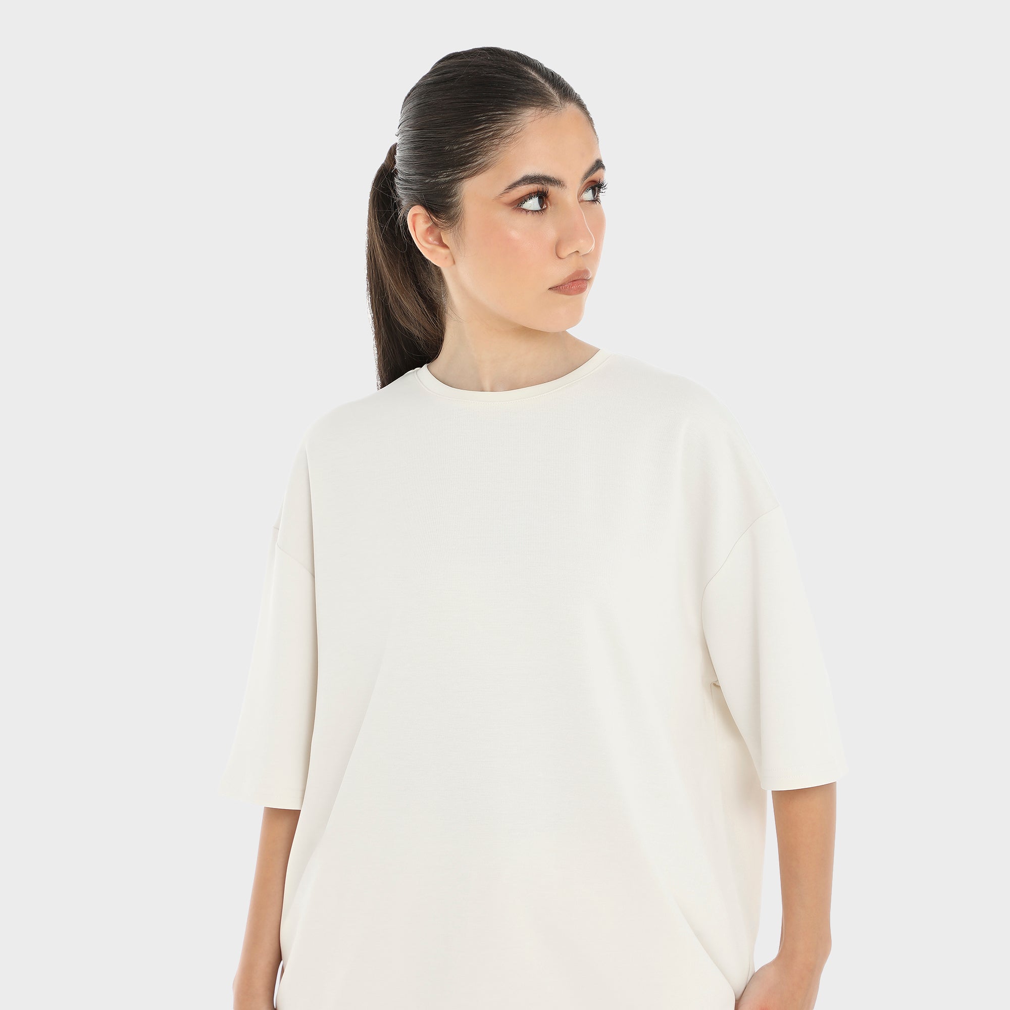 Premium Oversized T-shirt For Women - Beige – tyntshop