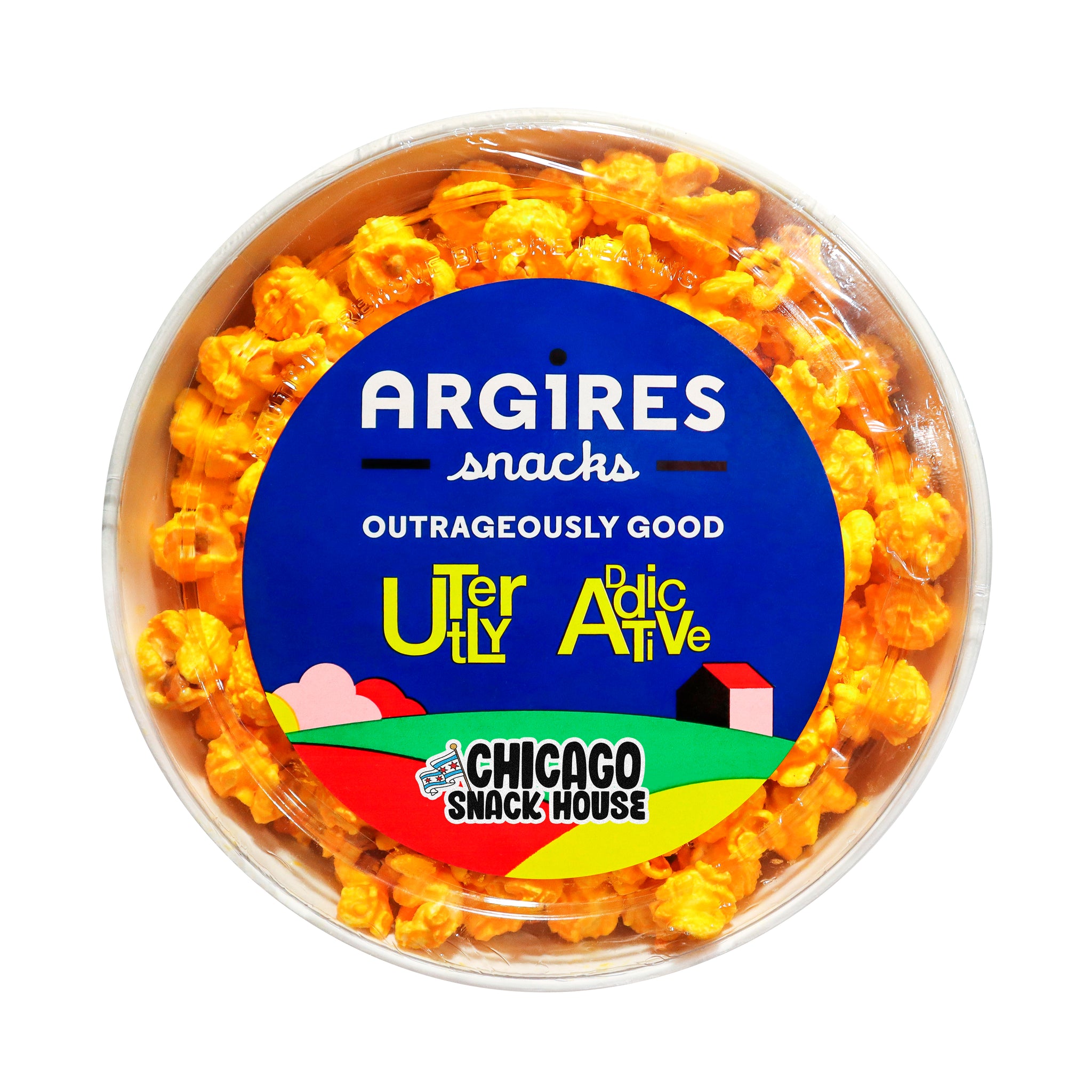 Argires Chicago Skyline 1 Gal Popcorn Tin Cheddarcorn Chicago Snack House