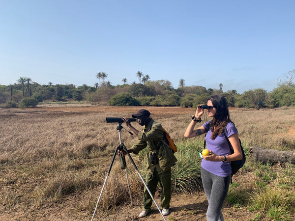 Sulayman and Becky searching for rare birds