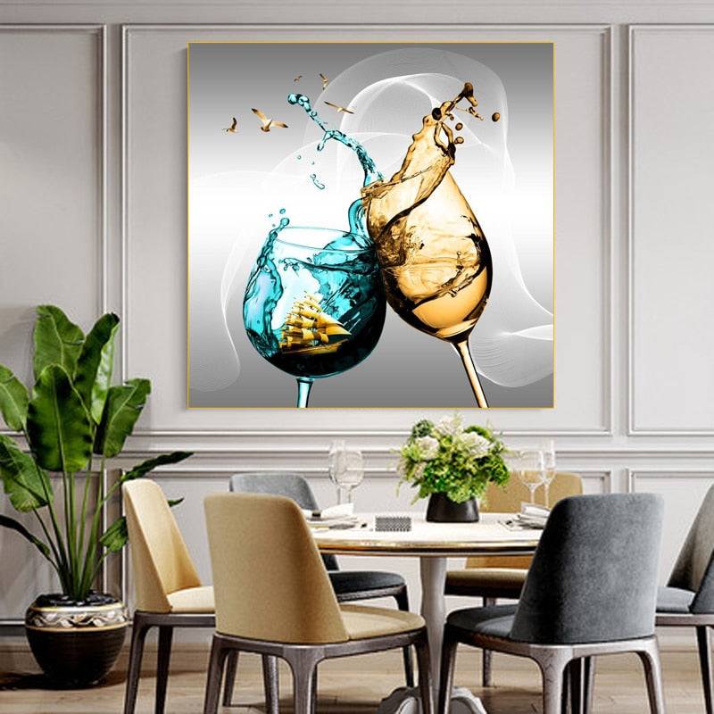 Framed Canvas Art (Champagne) - Bon Voyage by Kayomi Harai ( Kids art) - 26x18 in