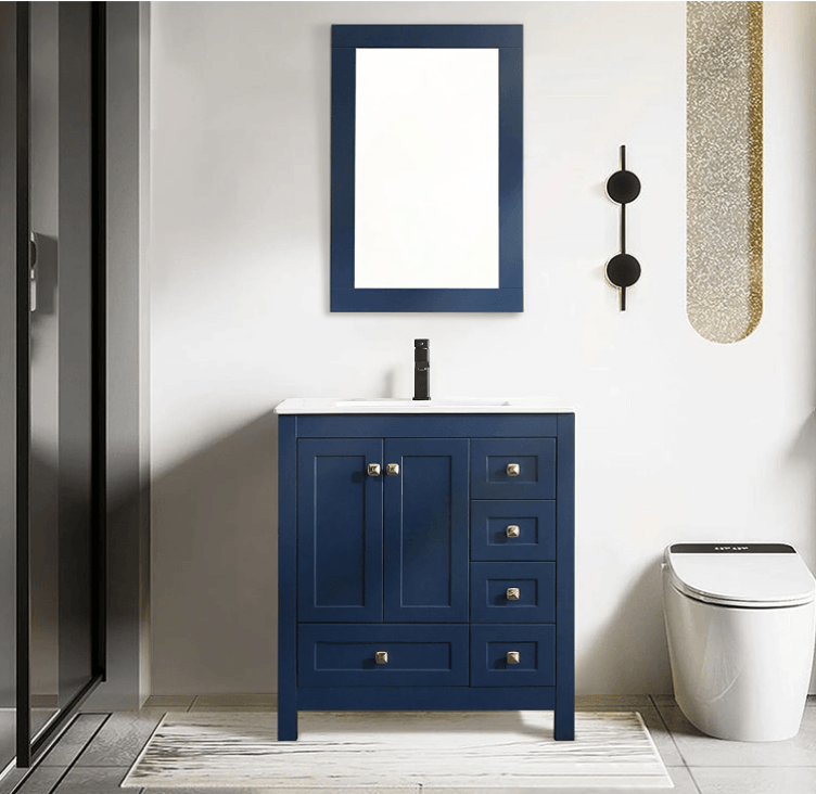 Eclife 12 Bathroom Cabinet 3 Drawer Organizer Free Standing Single Va