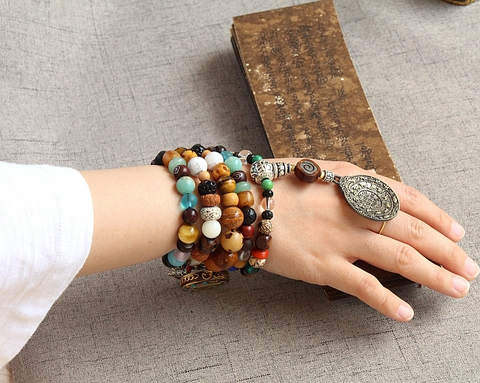 Tibetan Camel Bone 108 Mala Beads Buddha Bracelet / Necklace – MR. LITTLE  MONK