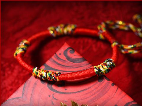 Lucky Tibetan Red Cord bracelet  Lucky Buddhist bracelet Red – The Buddha  Buddha