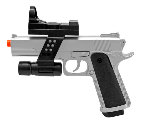UK Arms P2220 Spring Powered Replica Airsoft Handgun - Black