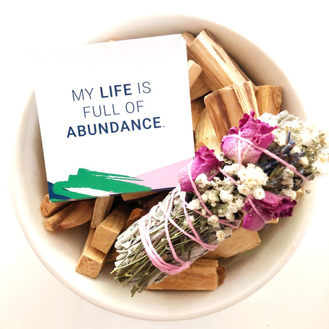 Sunshine Sage Bundle and Affirmations 