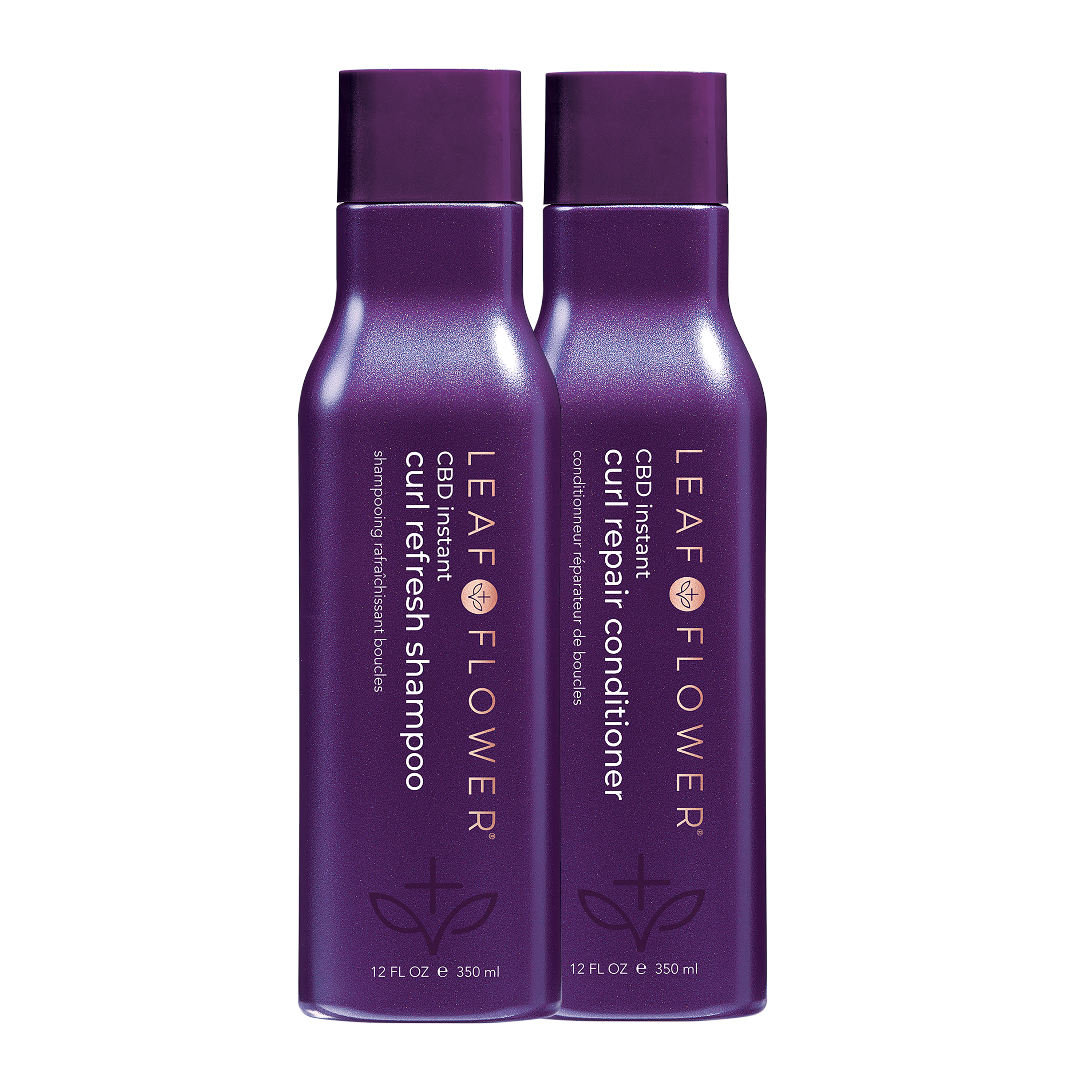 CBD Curl Shampoo/Conditioner Duo – Leaf and Flower: