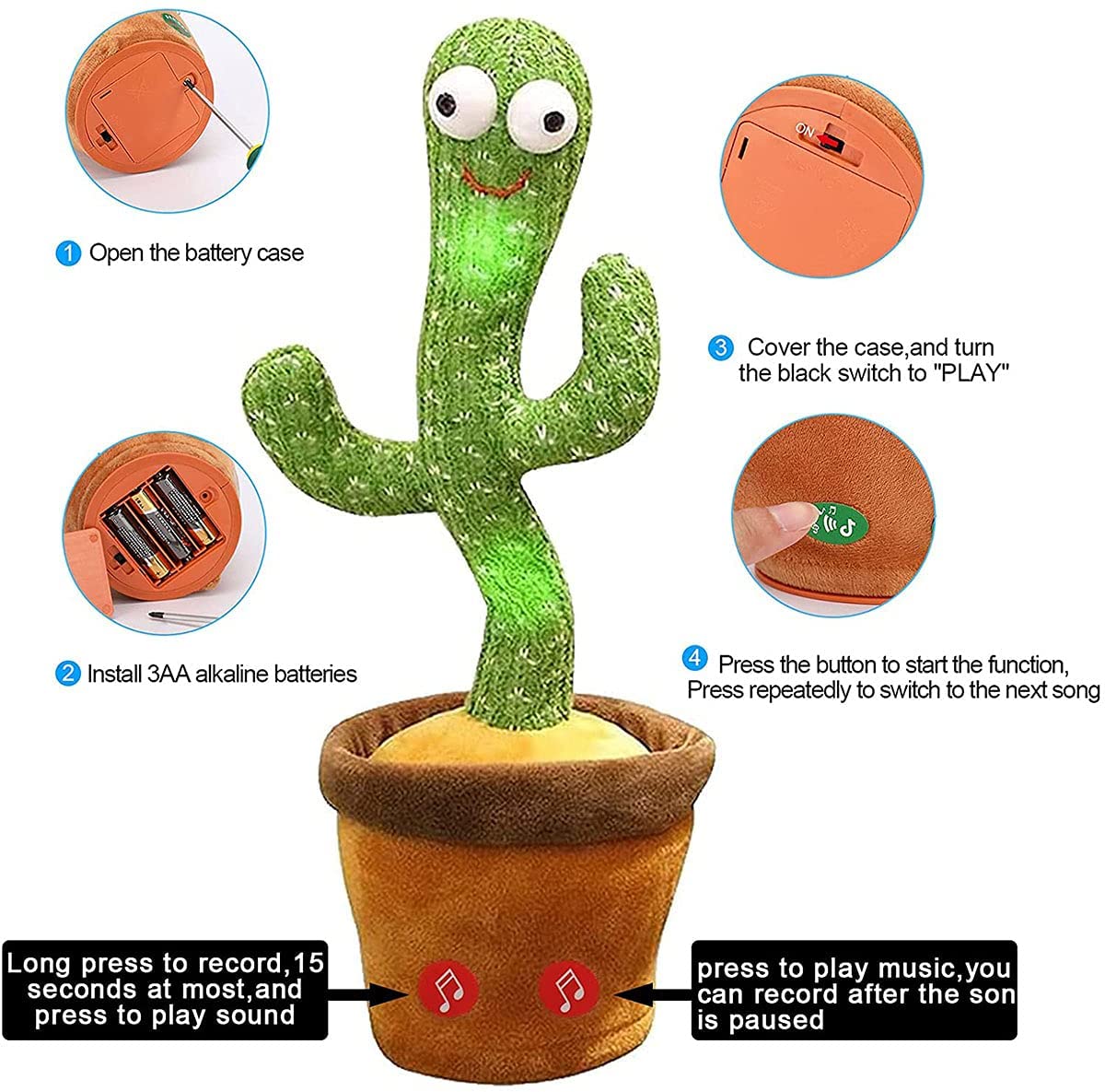 talkback cactus toy