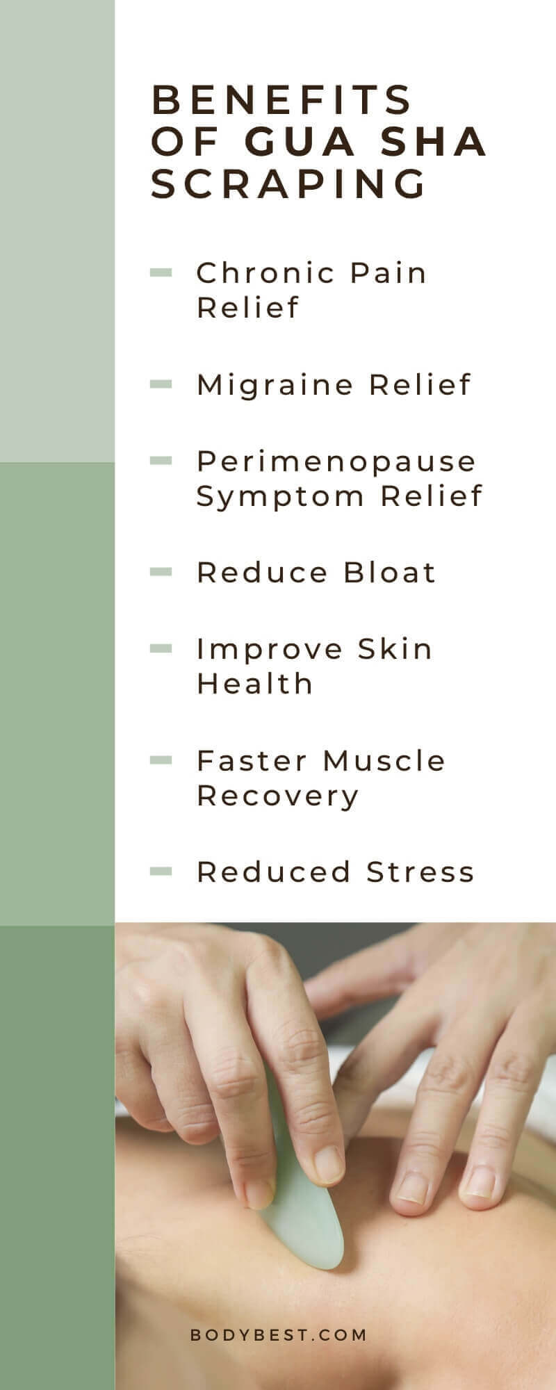 Benefits of Gua sha Scraping info graphic