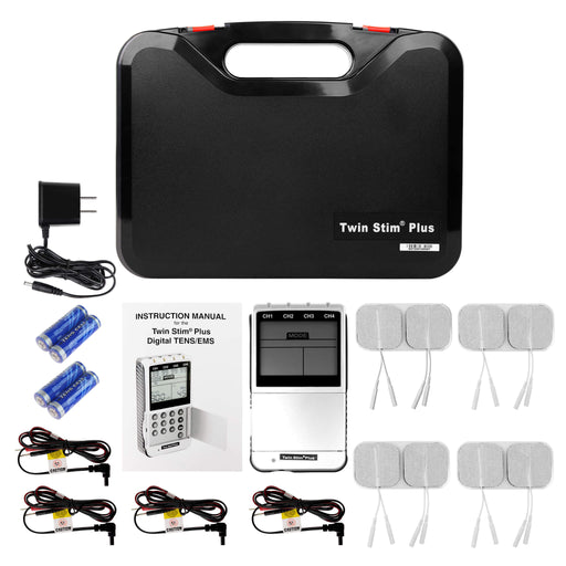 Quad Stim Plus Electro Muscle Stimulator - TENS / EMS Combo Unit