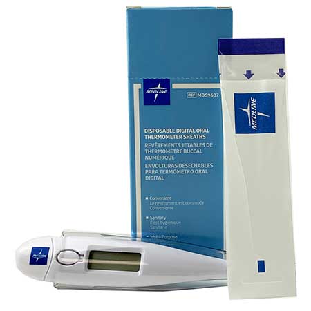 MEDLINE Premier Oral Digital Thermometer, in case, New