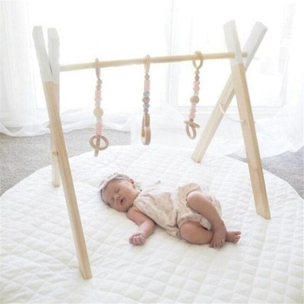 Jeu En Bois Pour Bebe Eveil Sensoriel Mon Premier Fitness Parc Petit Enfant