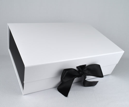 White Satin Ribbon  NEON eCommerce Packaging