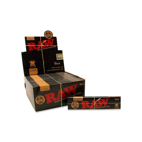 raw black king size slim rolling papers panda rolling