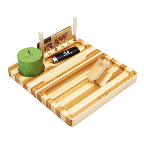 raw backflip wooden rolling tray 