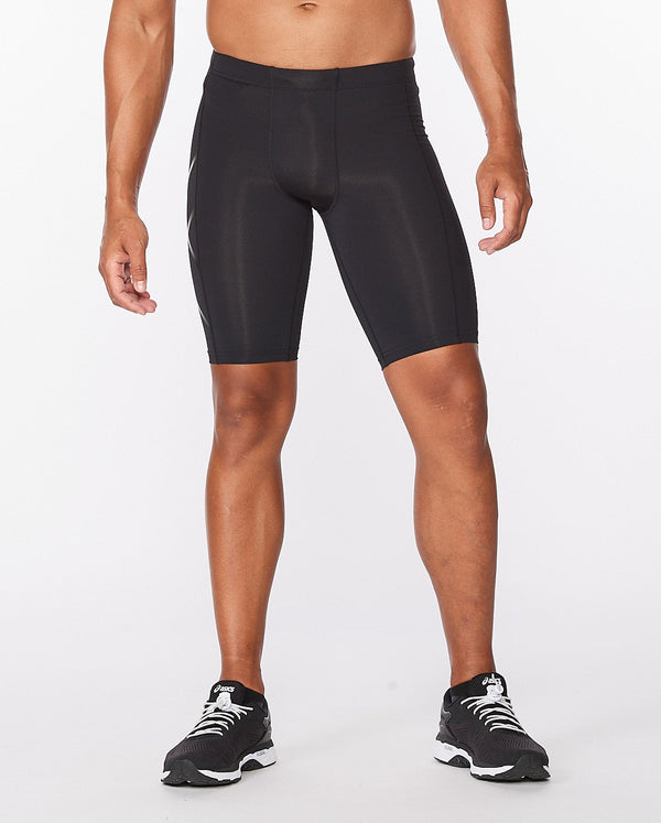 Shorts de Compression Homme pour Running et Vélo - Lot de 2 - Noir