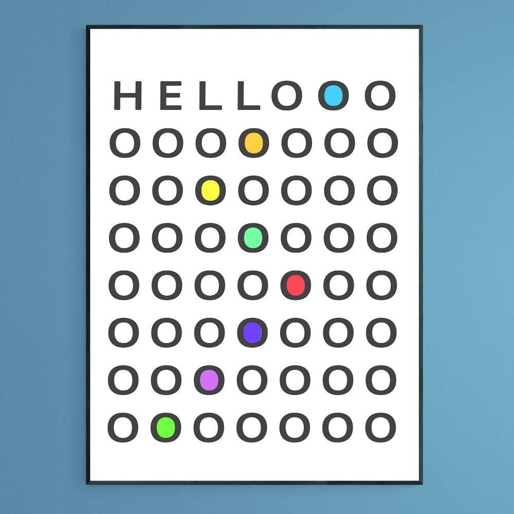 Hello Welcome Poster