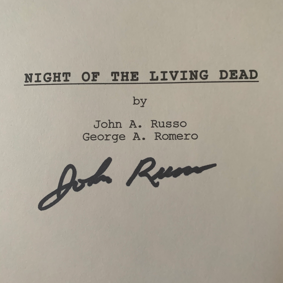 Return of the Living Dead by John Russo