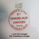 L & Cie Limoges and Ets Chadelaud Limoges Porcelain Marks