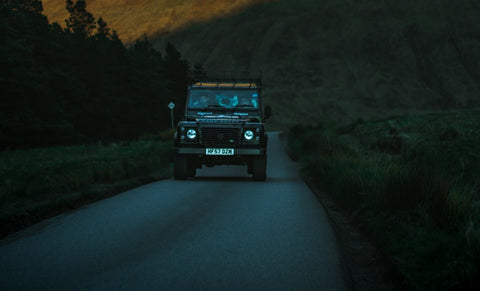 Landrover on road