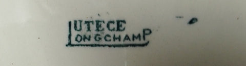 Longchamp france pottery Lutece design mark