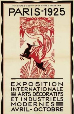 Paris Art Deco Exposition Poster 1925