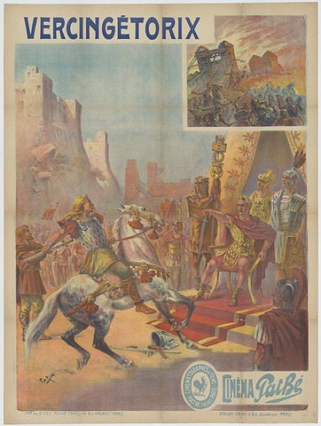 1909 French Film poster for movie Vercingetorix