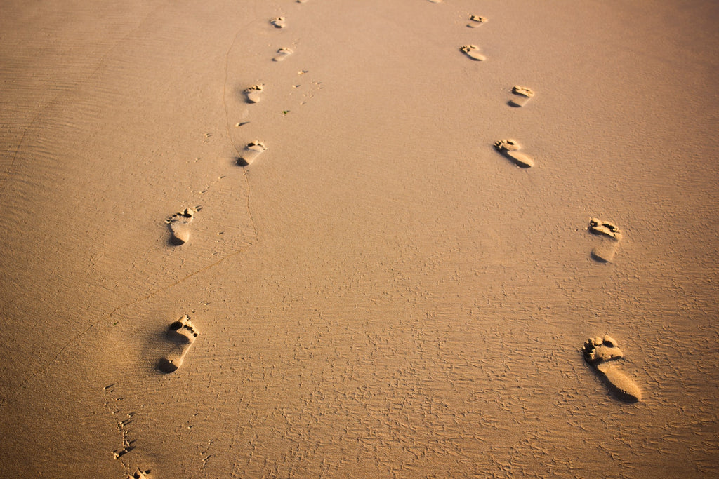 Footprints in sand