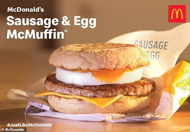 McDonalds sausage & Egg McMuffin