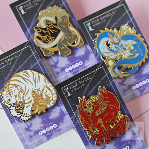 Four Symbols Original Enamel Pin Bundle