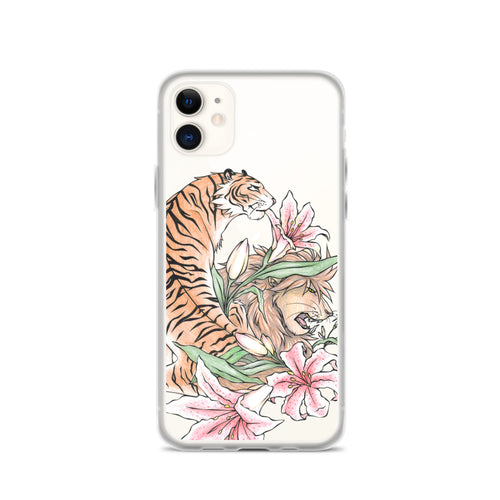 Tiger, Lily, Lion iPhone Case