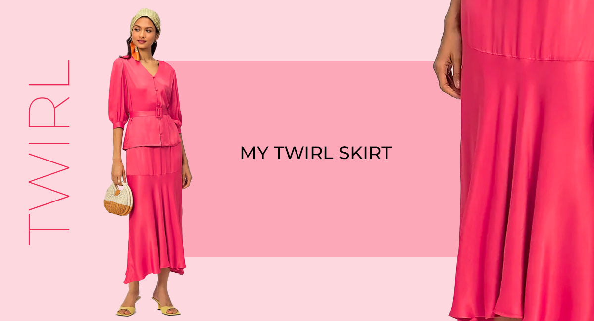 This lovely mineral red outfit screams carefree enjoyment. The skirt stretches out and swishes from the hip with a midi-length kerchief hemline. It has a side zip and elastic at the back of the skirt for comfort. The skirt style is meant to sit at the natural waist. It is light and luxurious because of the viscose fabric. The ideal choice for a day of fun with friends and family!