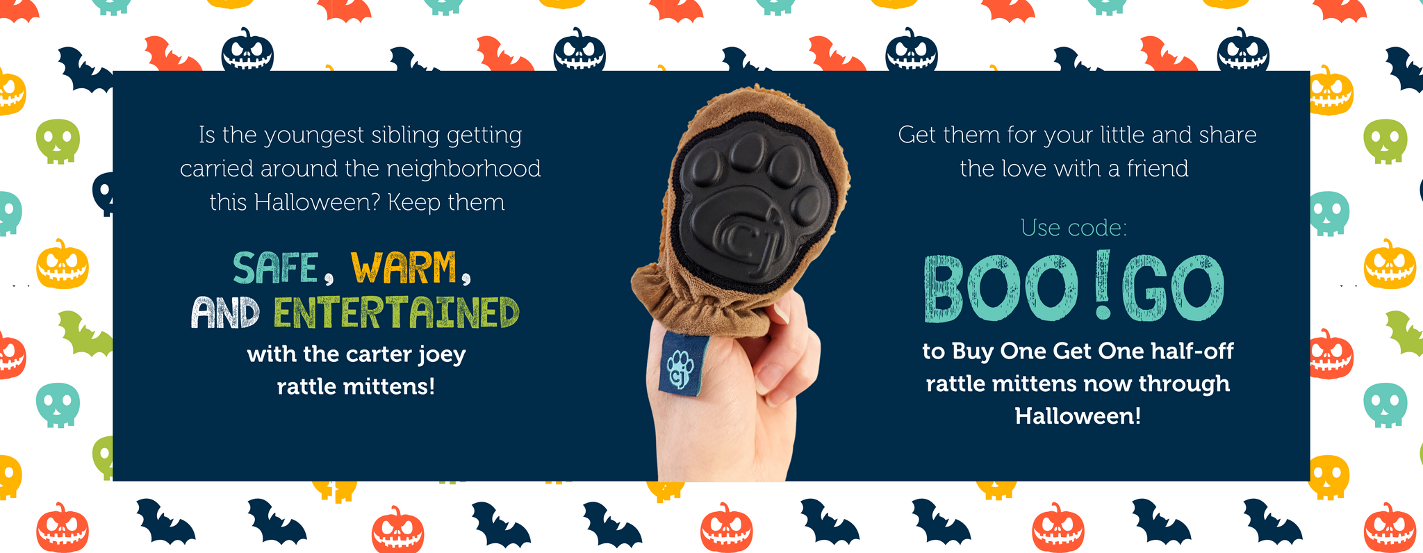 Halloween BOGO Promotion on Rattle Mittens