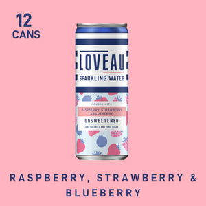 New LOVEAU Sparkling Water – 12 x Real Watermelon – Drink LOVEAU