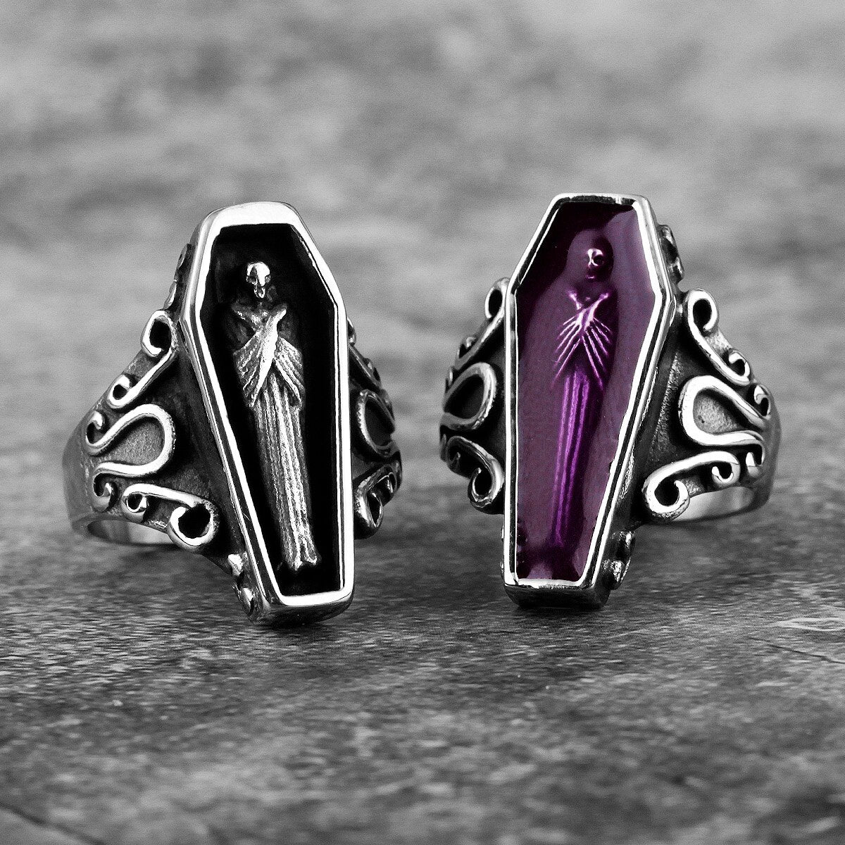 Vampire Ring - Coffin Ring - Gothic Jewelry - Goth Jewelry - Free ...