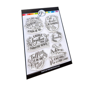 Stamps: Catherine Pooler Designs-Festive Fall Sentiments Stamp Set - Purple Pinky Promises 